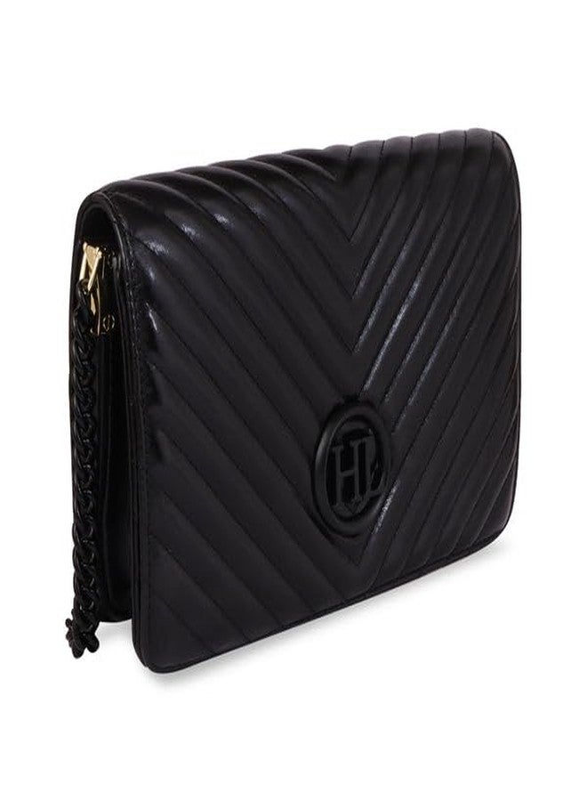 هاستر حقيبة كتف هامستر لندن نايتس إيديت سوداء | حقيبة كروس أنيقة للنساء | خفيفة الوزن وعصرية للاستخدام اليومي - Image 2